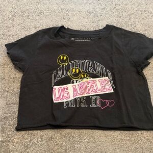 Prince Peter Collection Black and Yellow Kids Tee. Kids crop tee size large